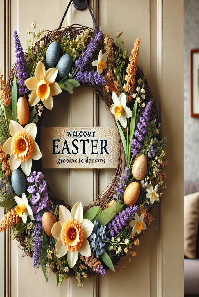  Floral Easter Wreath Hanger