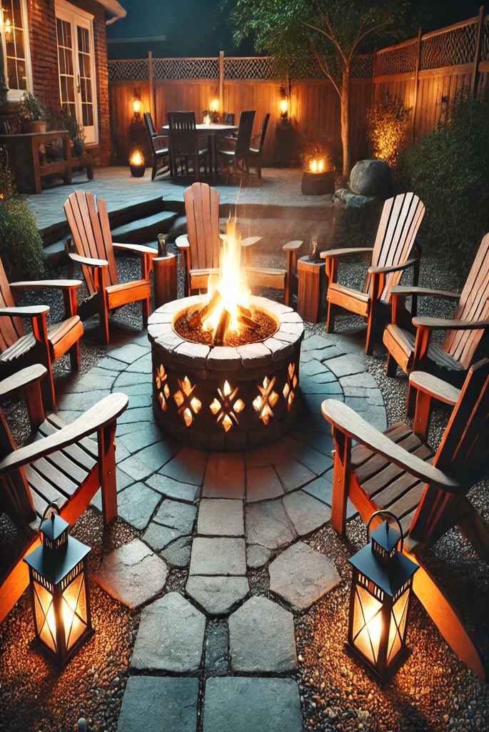 Rustic Fire Pit Gathering Spot