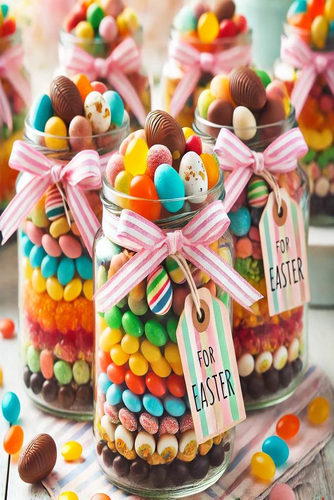 Candy-Filled Glass Jars