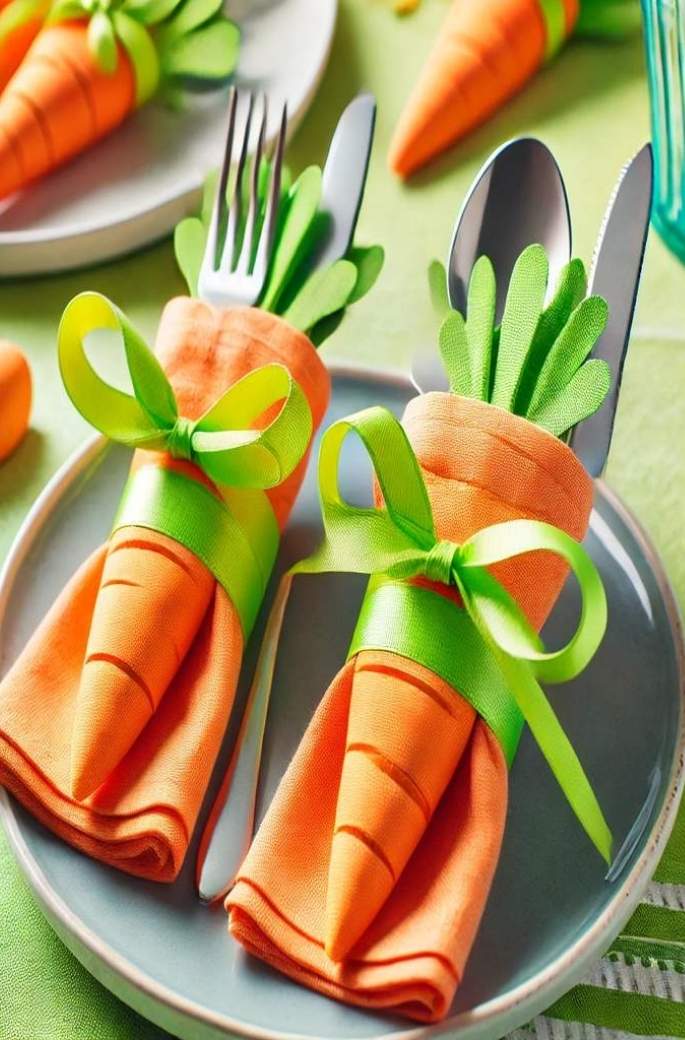 Carrot-Shaped Utensil Holders