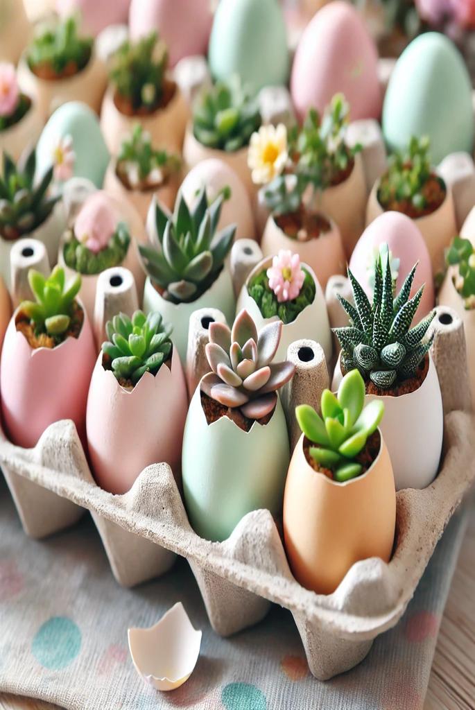  Eggshell Planters