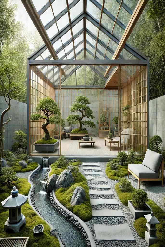 Japanese Zen Greenhouse