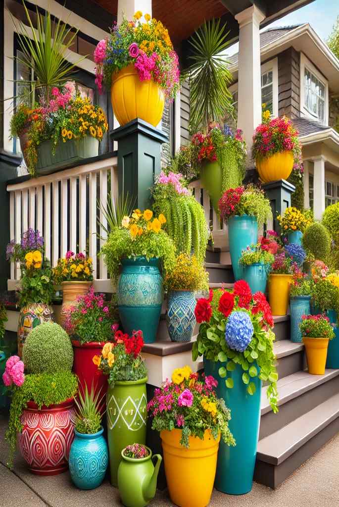 Use Colorful Planters to Brighten Up the Space
