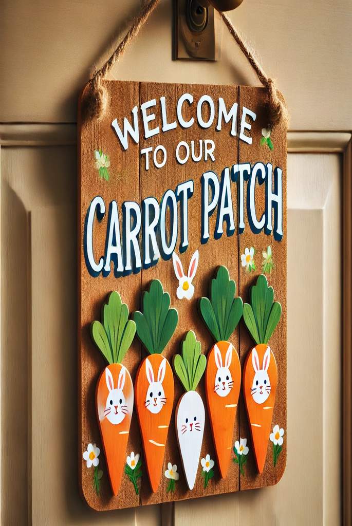 Carrot Patch Door Sign