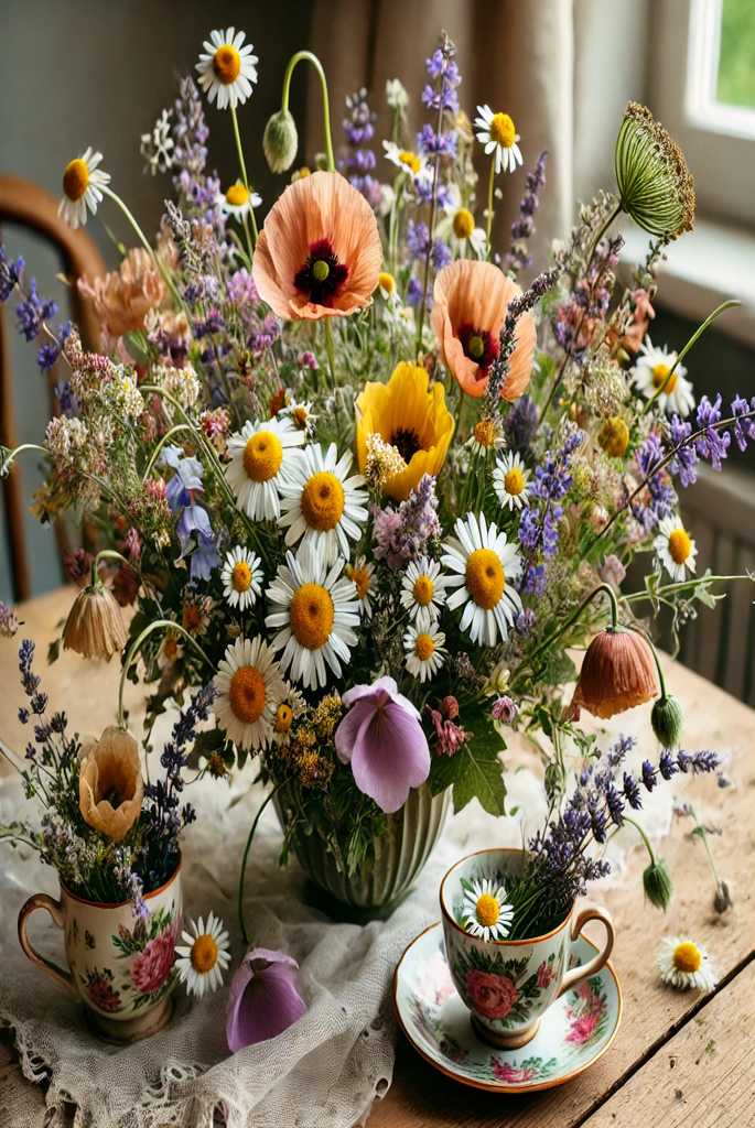 Wildflower-Inspired Centerpiece