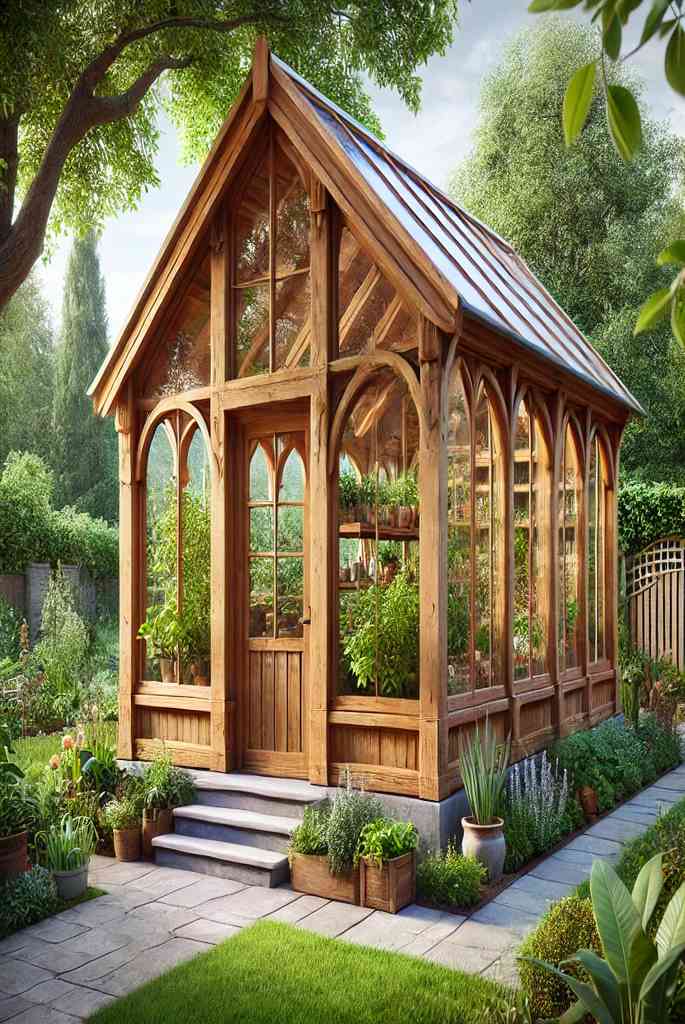 Wooden Frame Greenhouse