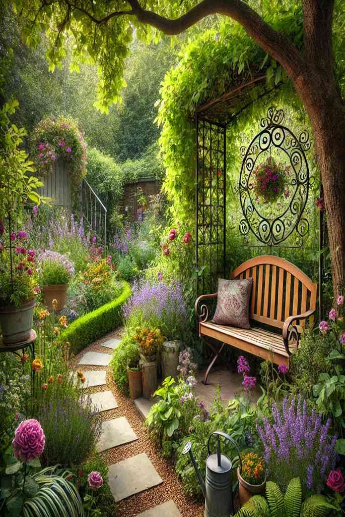 Enchanting Garden Bench Hideaway