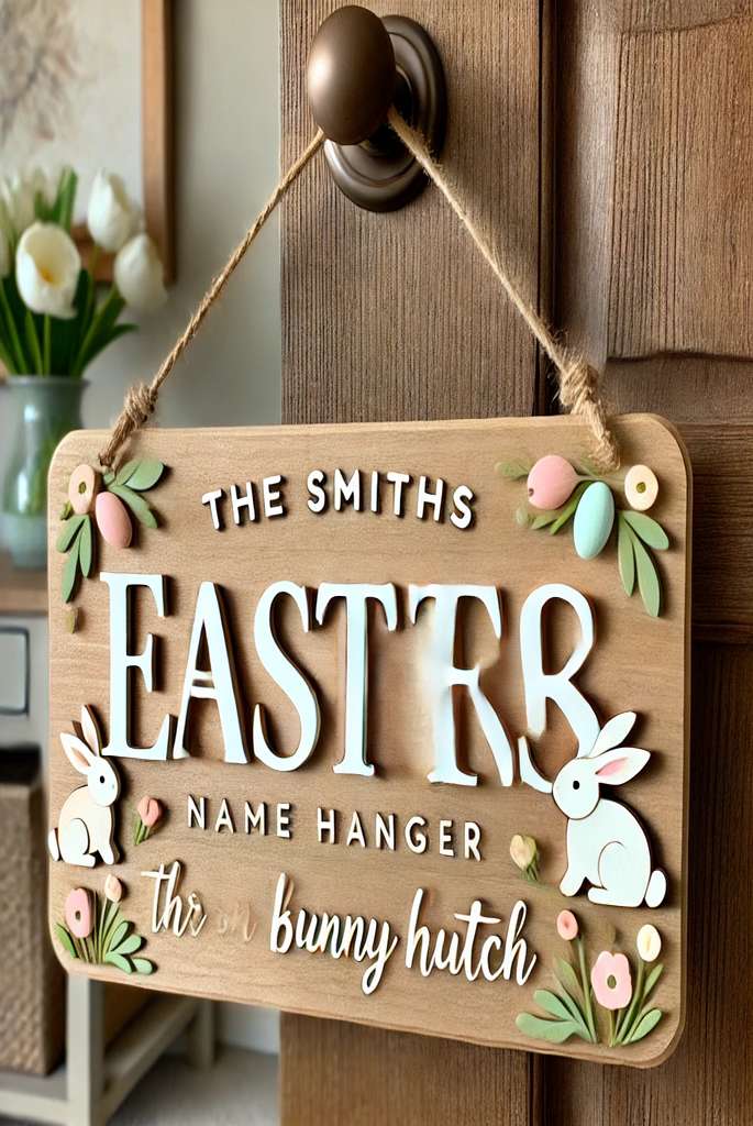 Personalized Easter Name Hanger