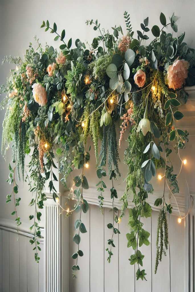 Spring Garland with Greenery