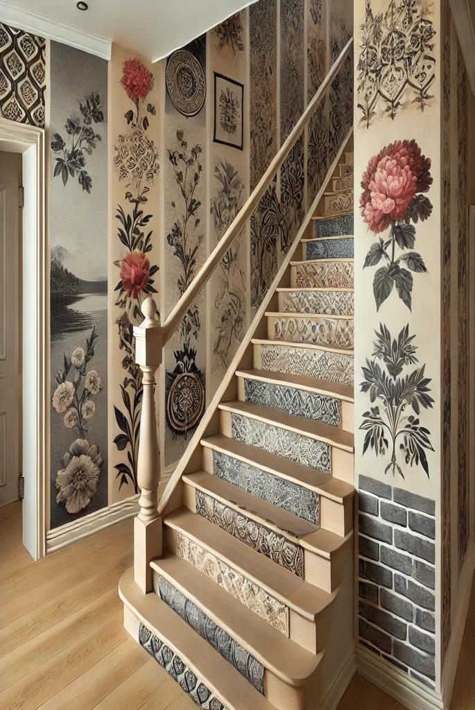 Use Decorative Wallpaper or Stencils