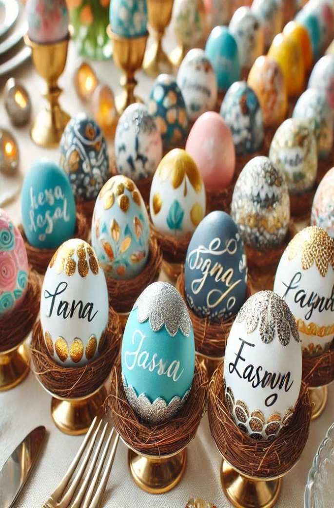 Personalized Egg Place Cards