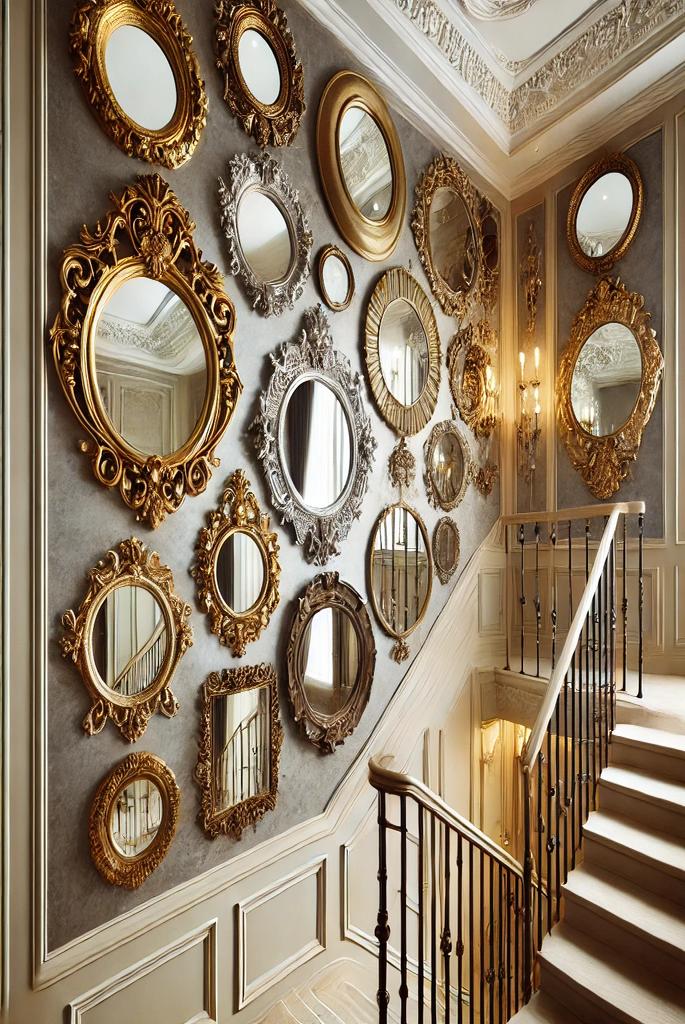 Add a Vintage Mirror Display