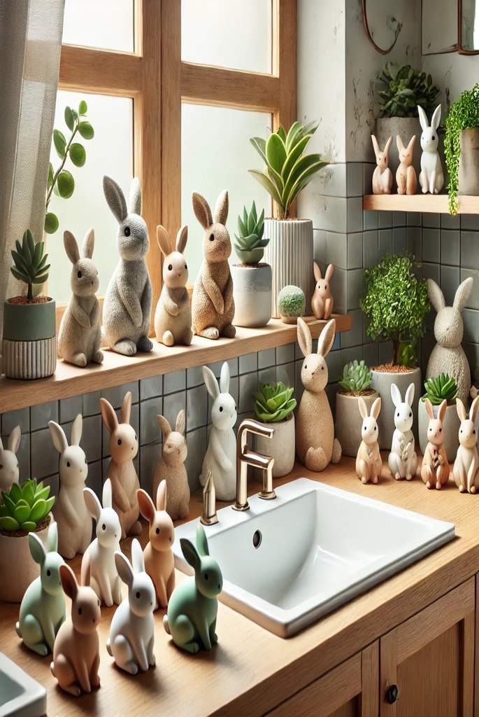 Decorative Bunny Figurines