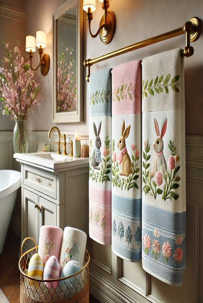 Easter-Themed Hand Towels