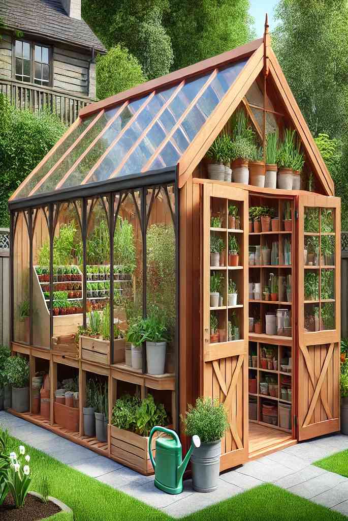 Shed Greenhouse Combo