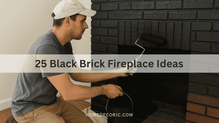 Black Brick Fireplace Ideas