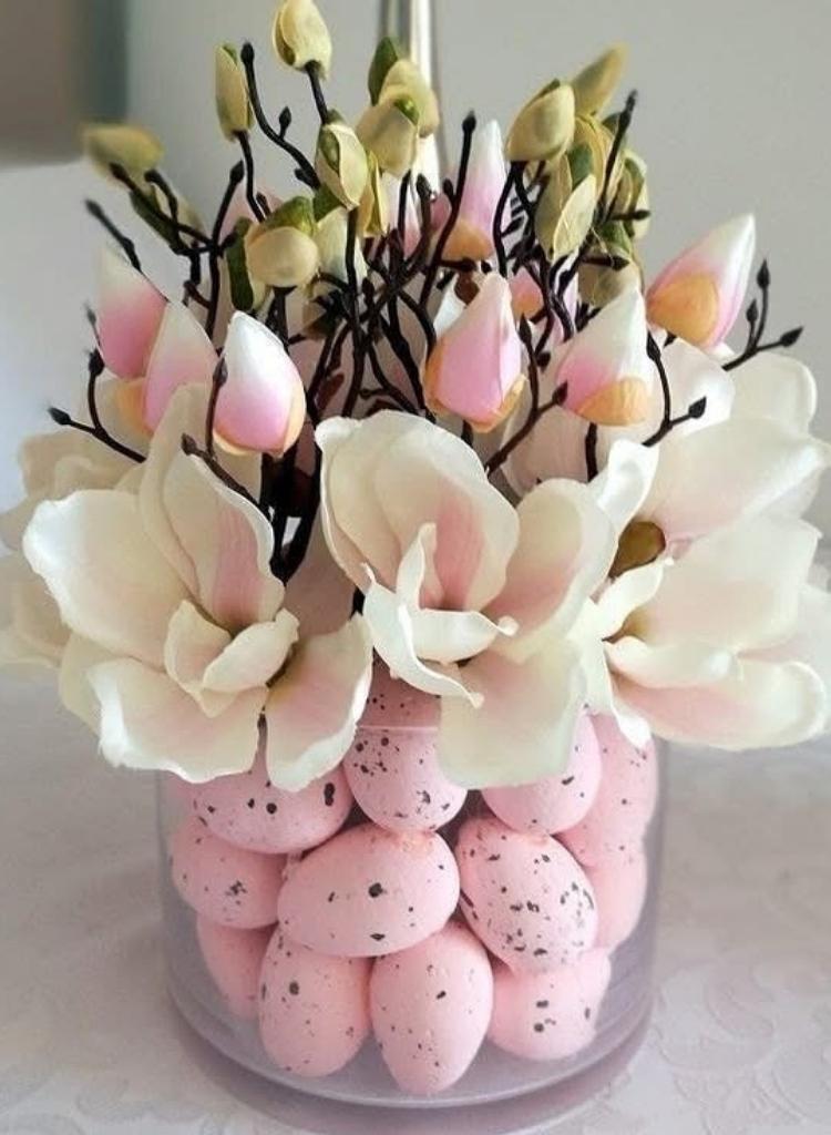 Blush Magnolia Easter Centerpiece