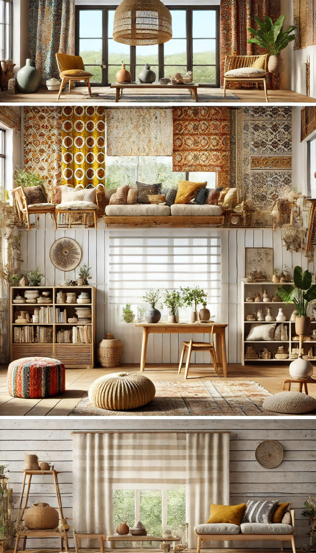 Bohemian and rustic blinds