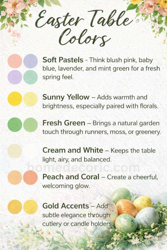 Colors for The Easter Table