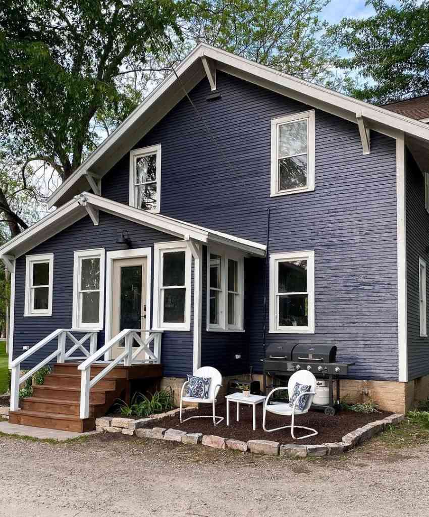Cozy Navy Blue Farmhouse