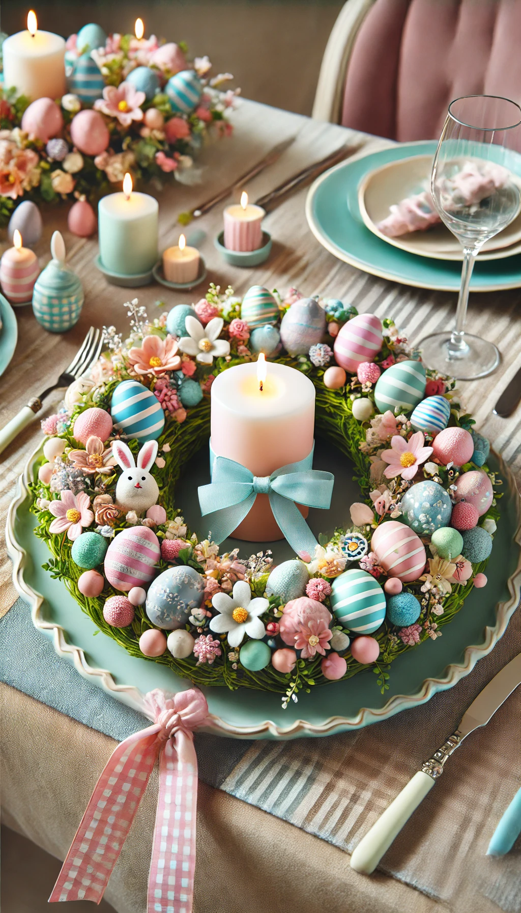 Easter Wreaths as Centerpieces