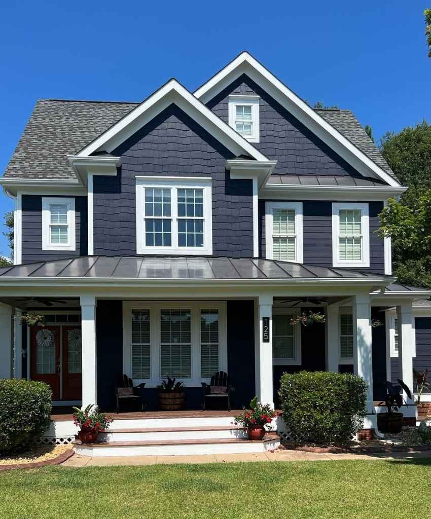Elegant Blue Two-Story