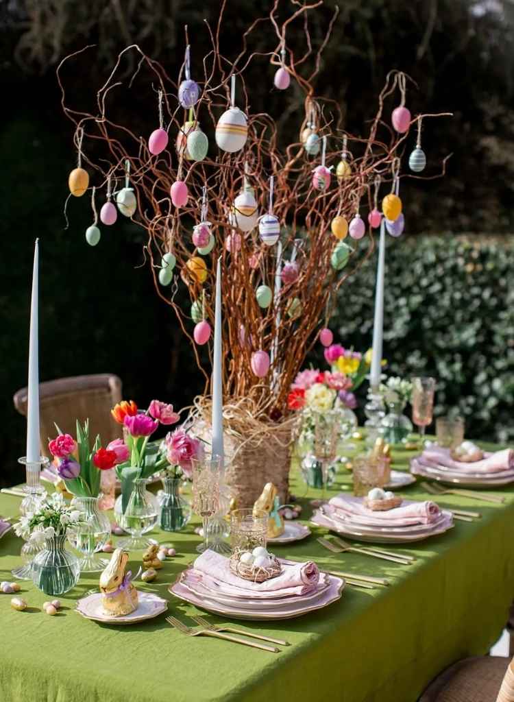 Hanging Egg Branch Centerpiece