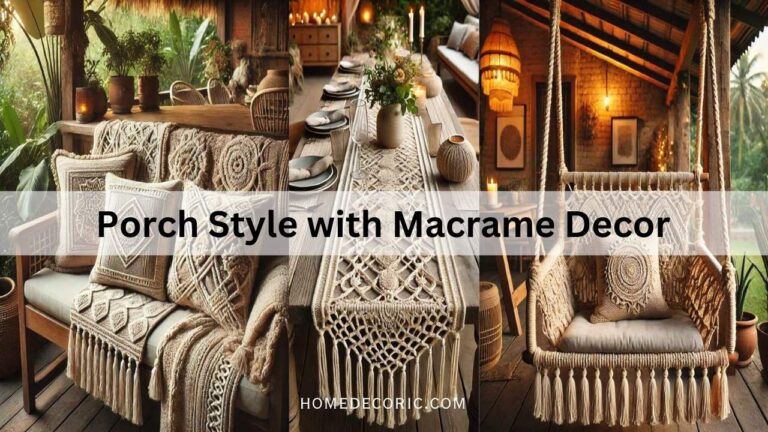 How to Dress Your Porch in Bohemian Style with Macrame Decor