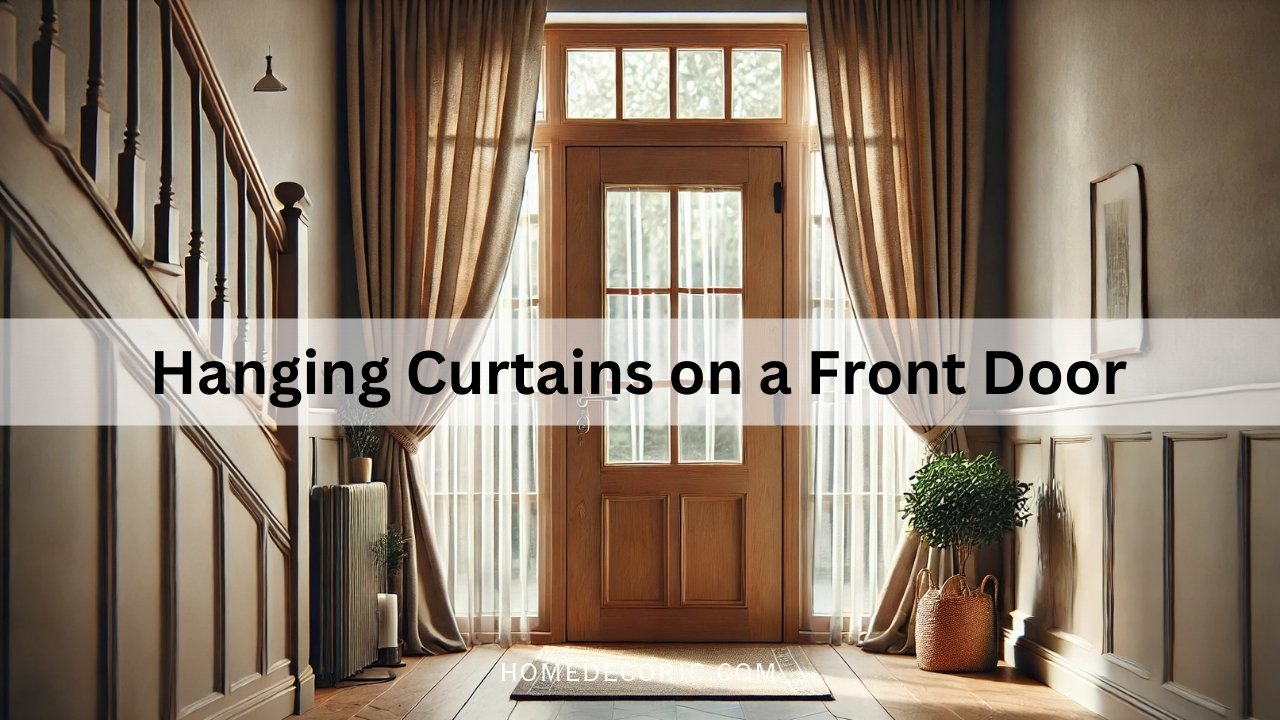 How to Hang Curtains on a Front Door