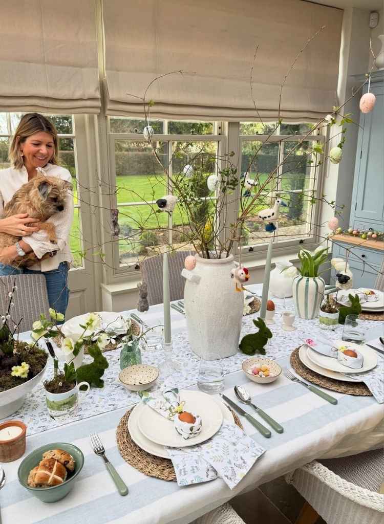 Light Filled Garden View Tablescape