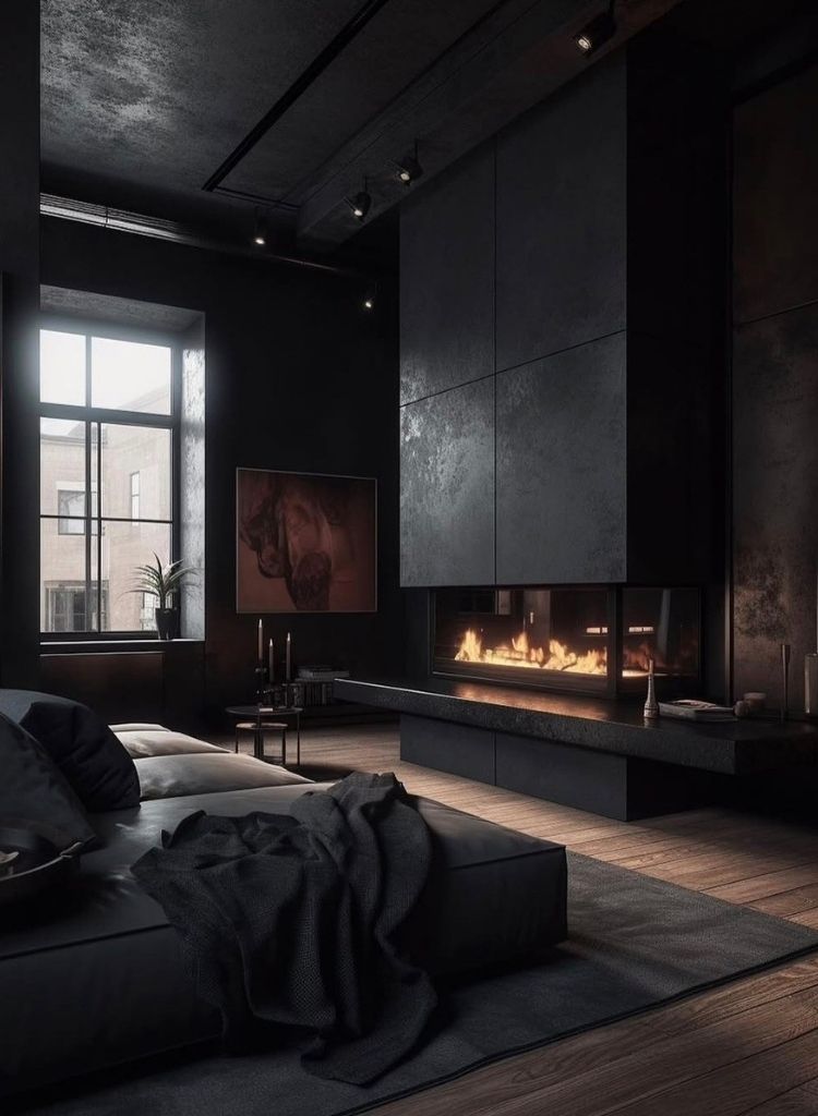 Sleek Fireplace with Modern Minimalism
