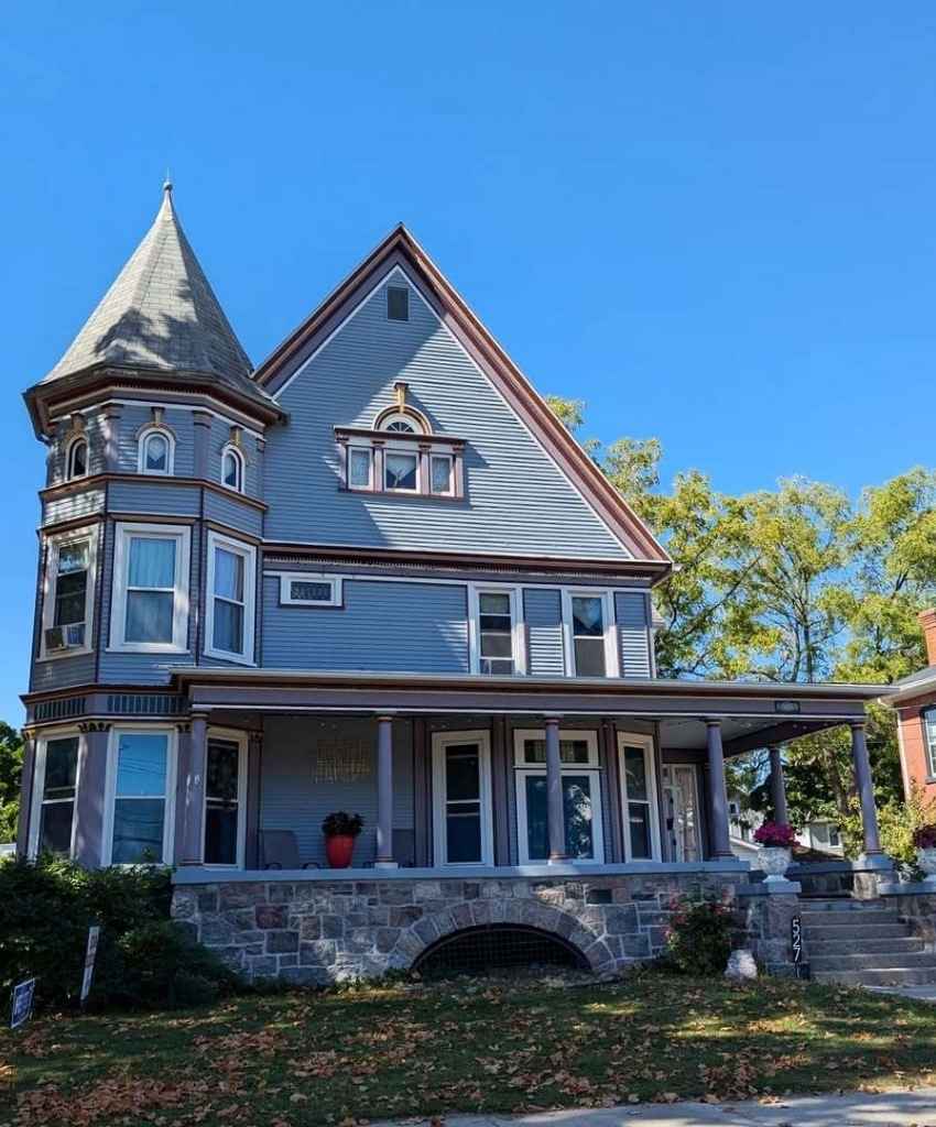 Victorian Blue Turret House