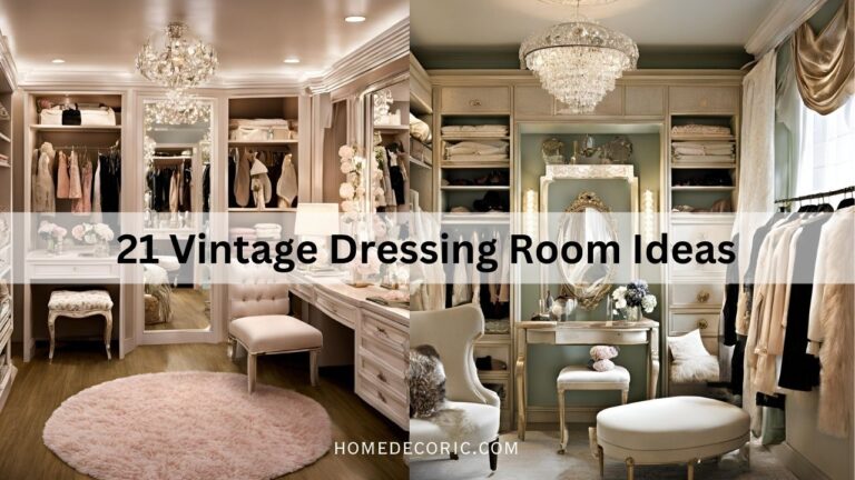 21 Charming Vintage Dressing Room Ideas