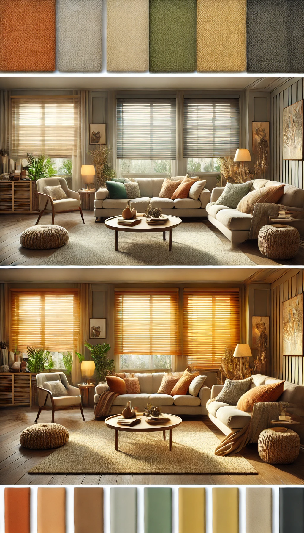 Warm Colors for a Cozy blind