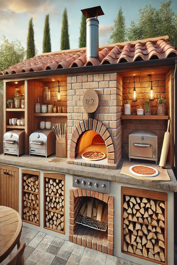 Outdoor Pizza Oven Kitchen