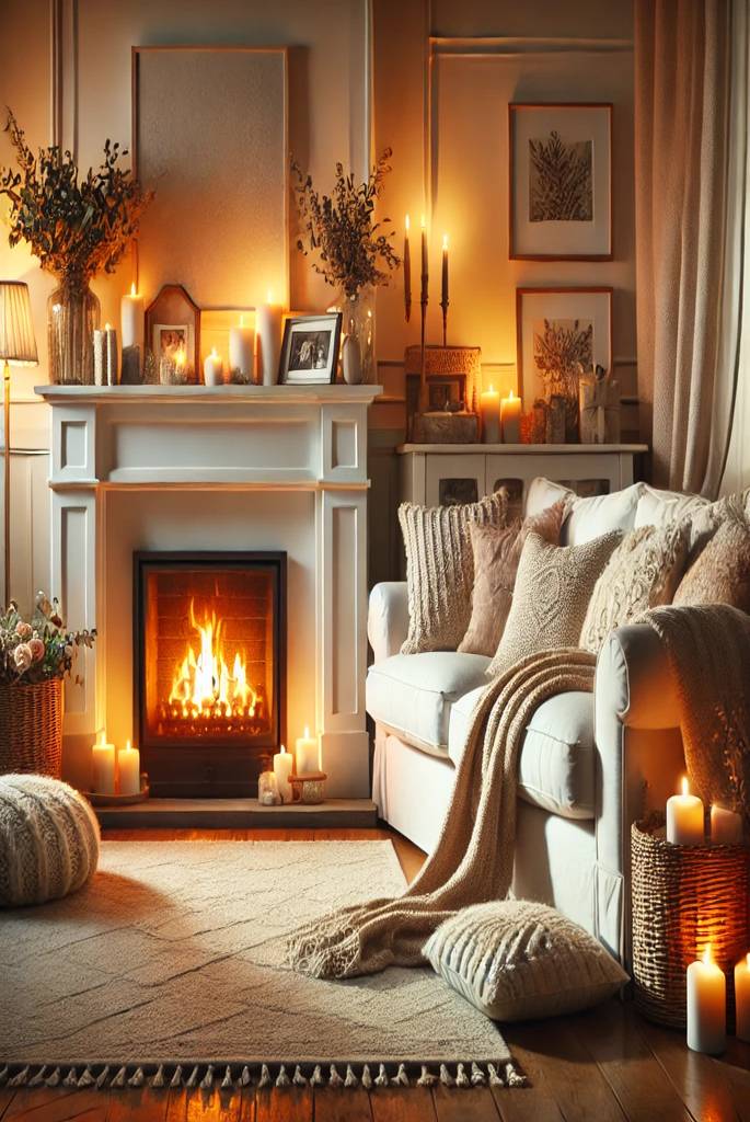 Cozy Fireplace Setting