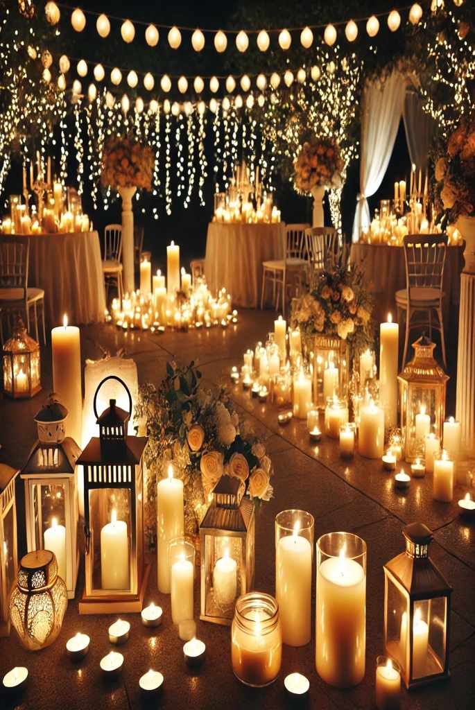 Utilize Candles for a Romantic Glow