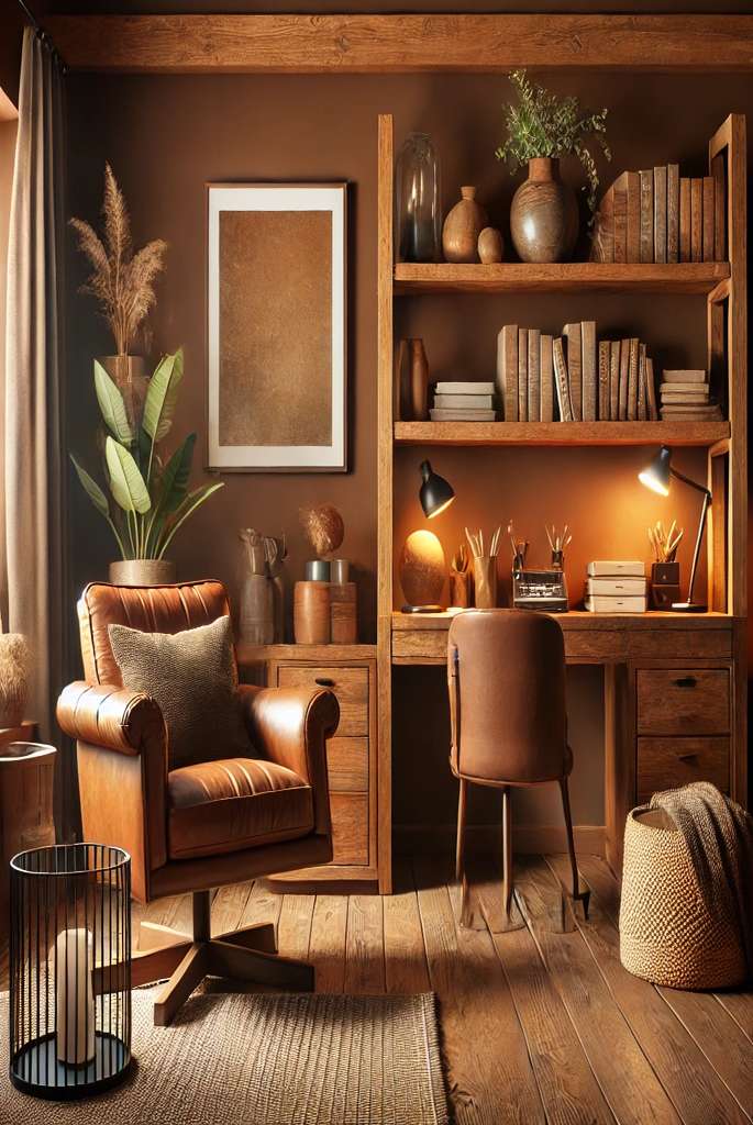 Cozy Ambiance with Warm Brown