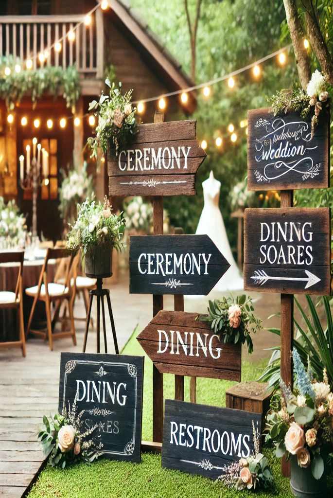 Incorporate DIY Signage for Directions