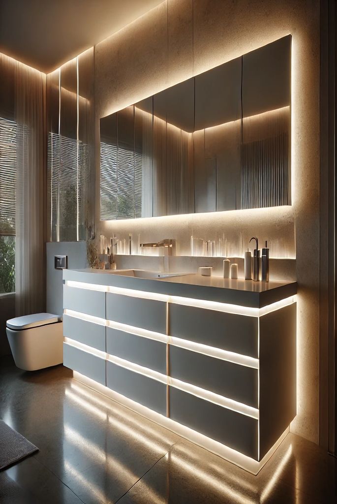 Built-in LED Vanity