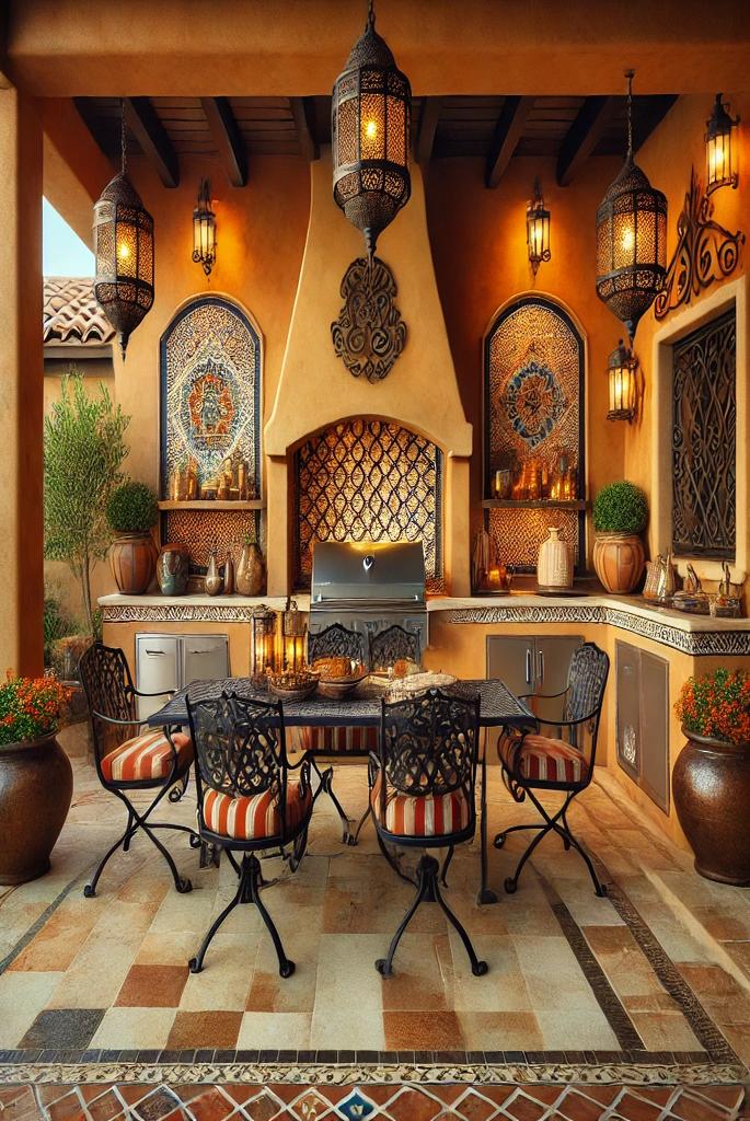 Mediterranean Outdoor Kitchen