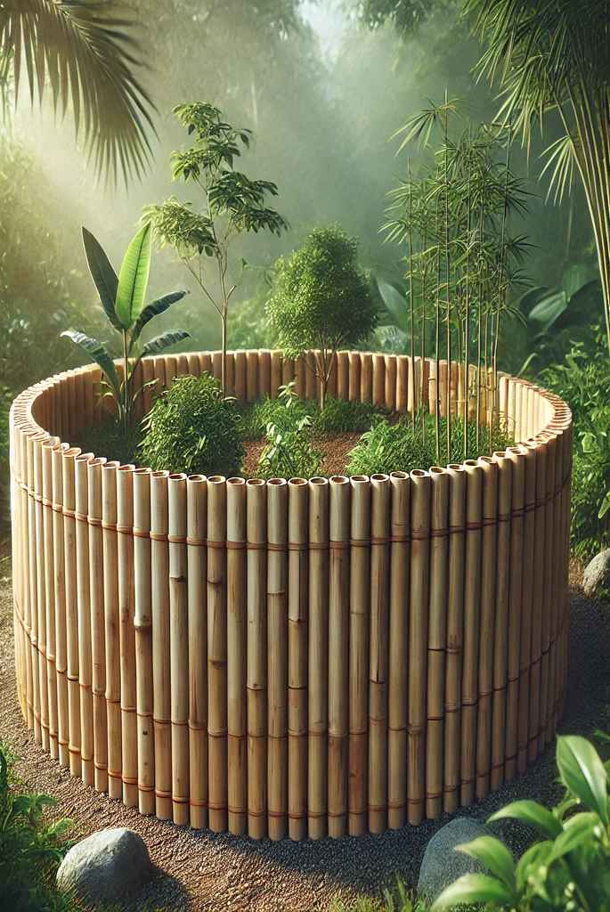 Bamboo Round Beds