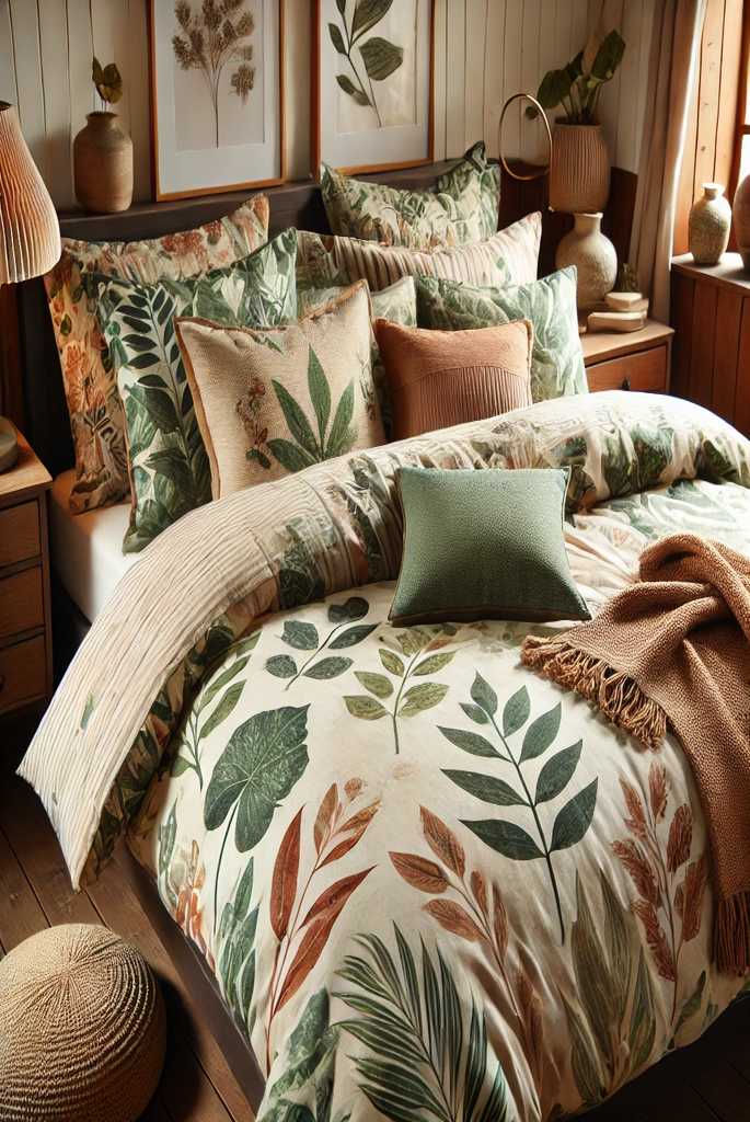 Layer with Botanical Bedding