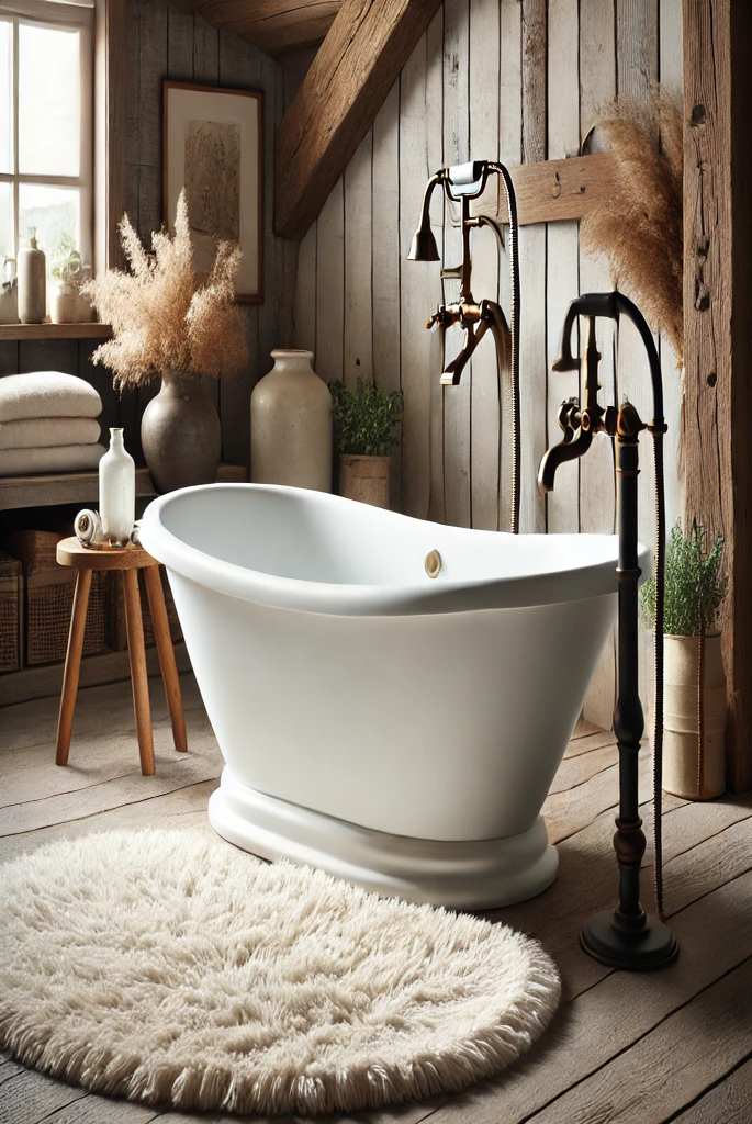 White Freestanding Bathtub