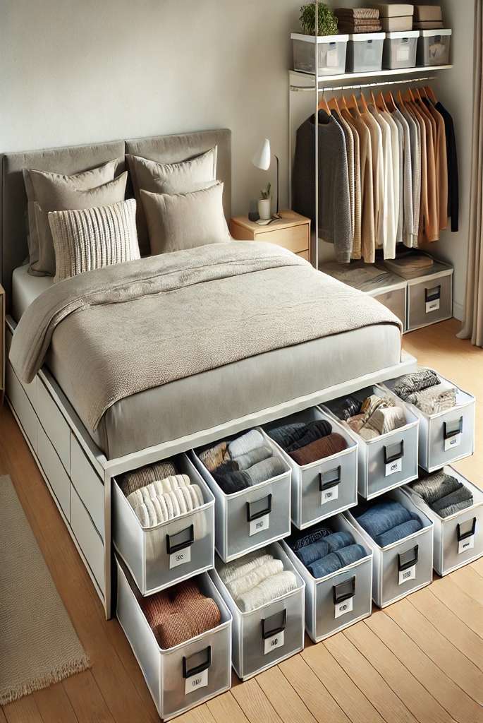 Utilize Under-Bed Storage