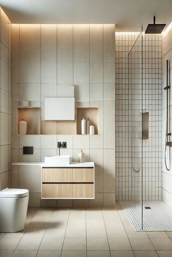 Minimalist Walk-In Shower