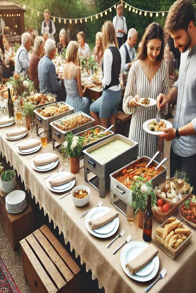 Opt for a Potluck-Style Reception