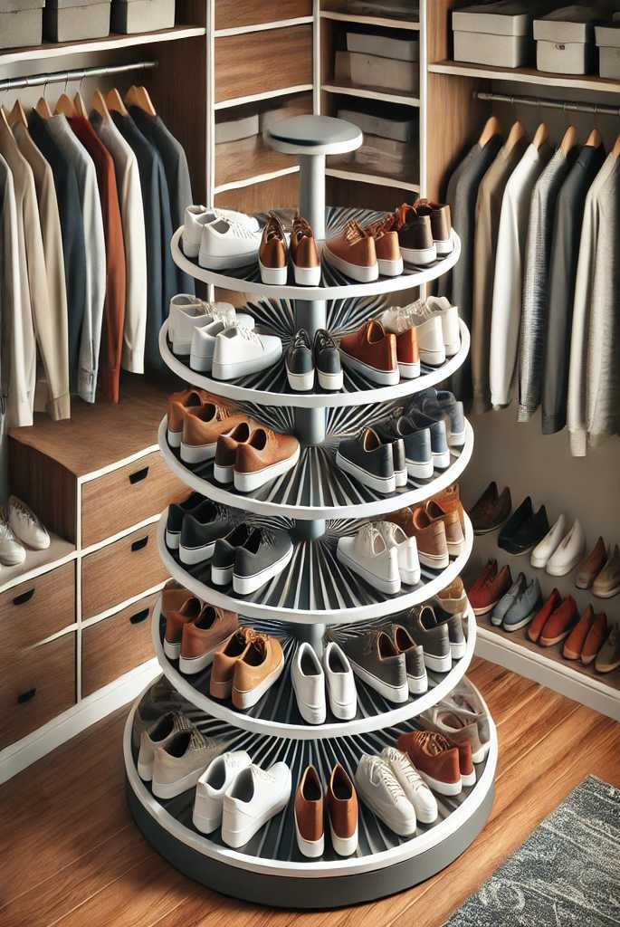 Rotating Carousel for Shoes