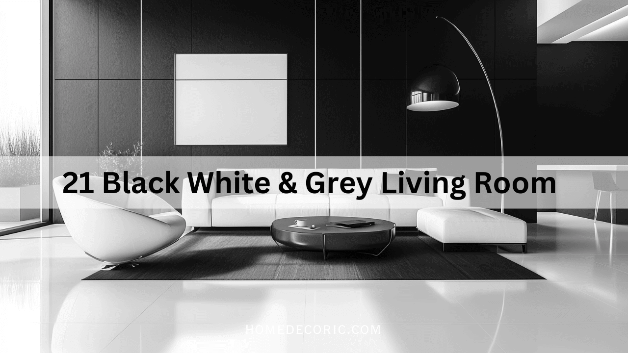 Black White and Grey Living Room