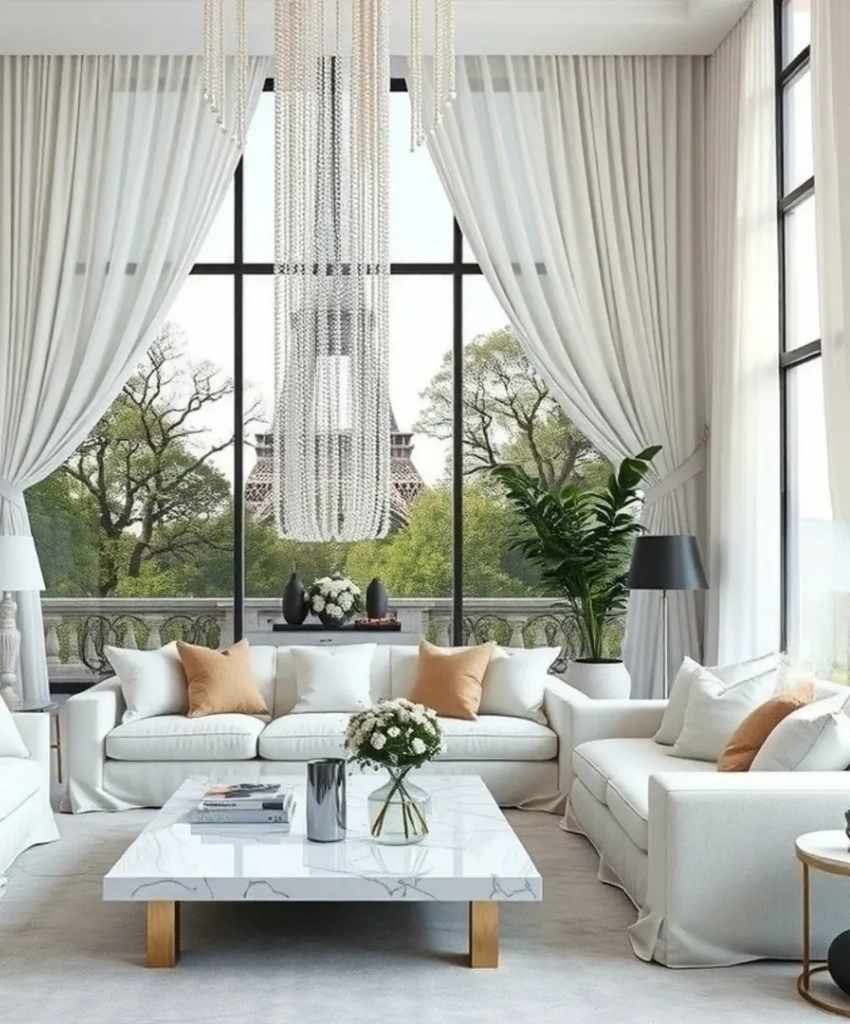 Elegant Boho Living with a View
